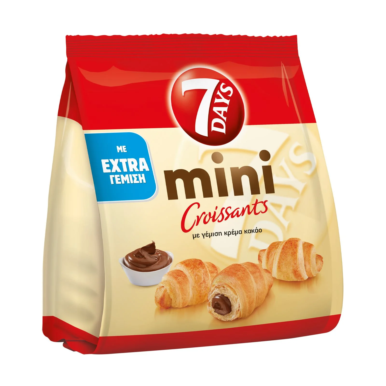 7 DAYS Mini Κρουασάν με γέμιση Κακάο 103g