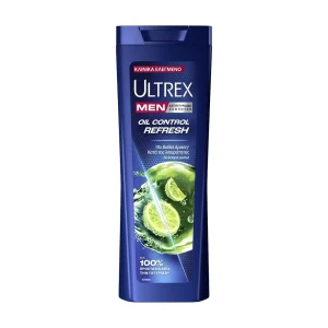 ULTREX Men Σαμπουάν Αντιπιτυριδικό Oil Control Refresh για Λιπαρά Μαλλιά & Λιπαρή Επιδερμίδα 360ml