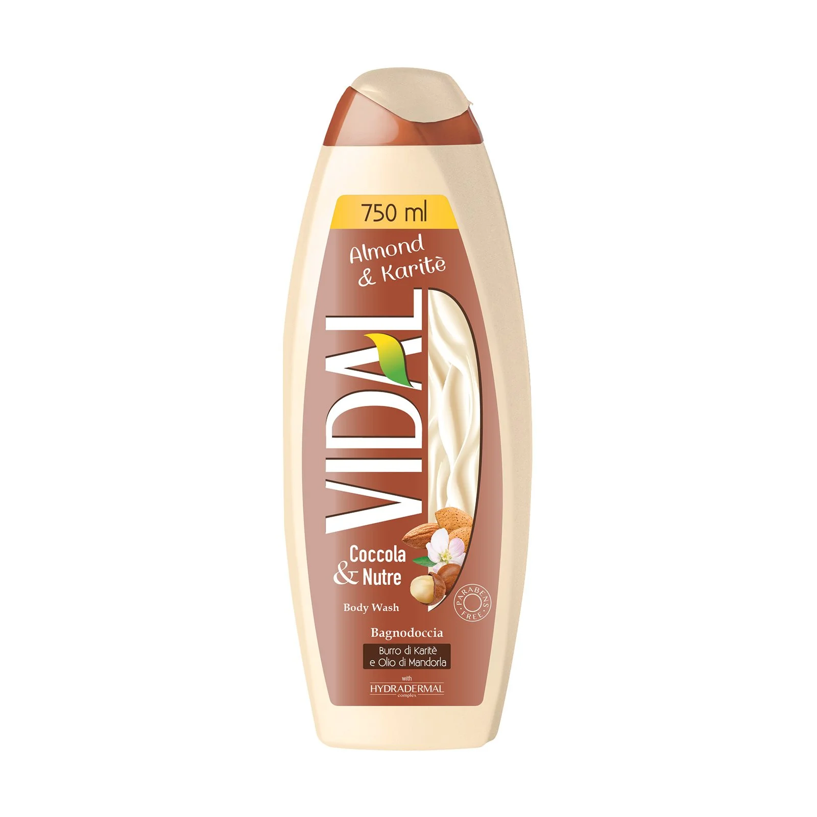 VIDAL Αφρόλουτρο Almond & Karite 750ml