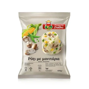 ΜΠΑΡΜΠΑ ΣΤΑΘΗΣ Ρύζι Με Μανιτάρια Κατεψυγμένο Έτοιμο Φαγητό 600gr