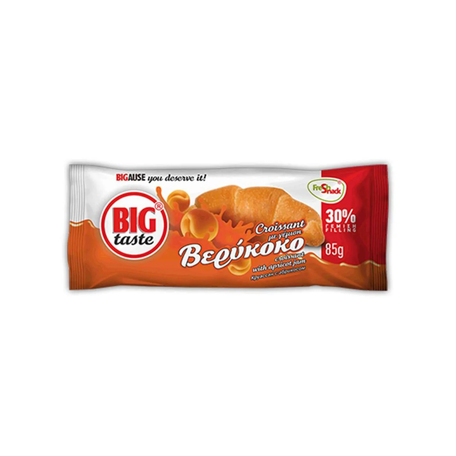 BIG TASTE Κρουασάν Βερίκοκο 85gr