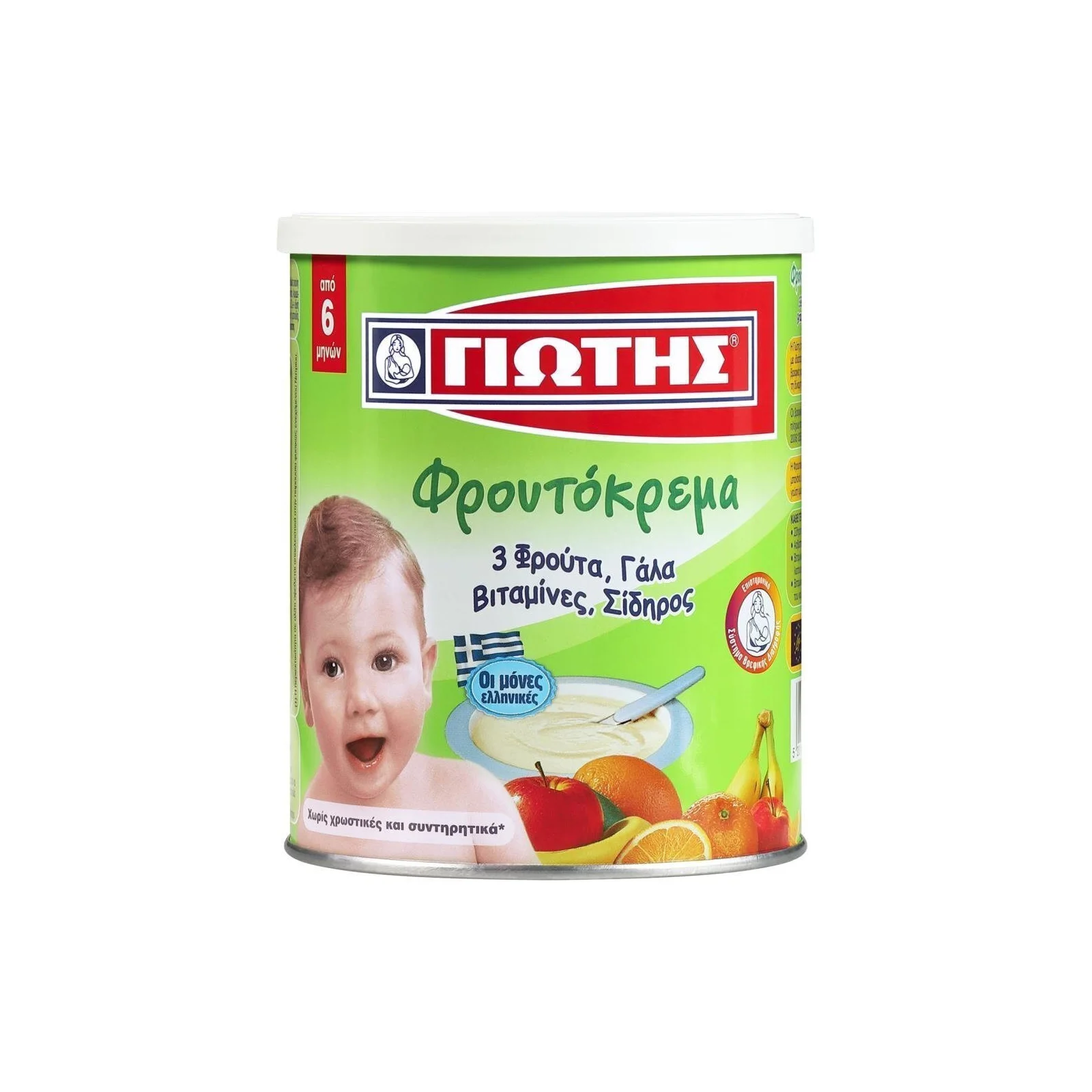 ΓΙΩΤΗΣ Φρουτόκρεμα με 3 Φρούτα 300gr για 6+ Μηνών