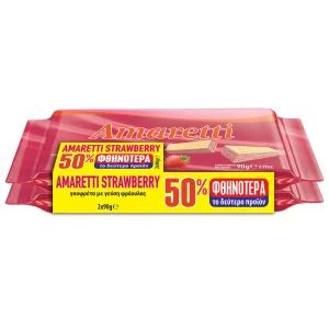 TOTTIS Amaretti Γκοφρέτα Φράουλα 2x90g