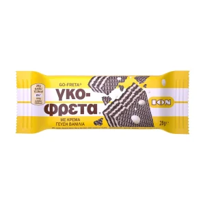 ΙΟΝ Γκοφρέτα με Κρέμα γεύση Βανίλια 28g