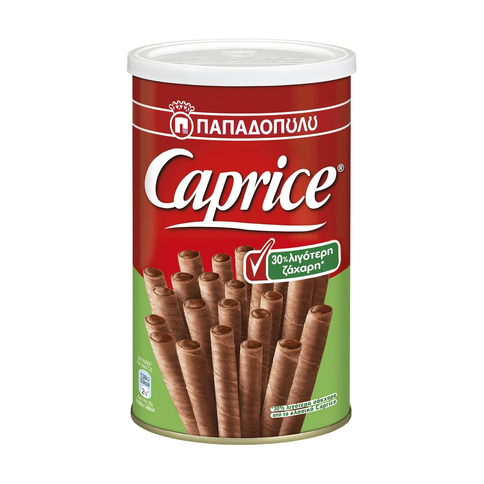 ΠΑΠΑΔΟΠΟΥΛΟΥ Caprice Γκοφρέτα Πουράκια με 30_ Λιγότερη Ζάχαρη 250g