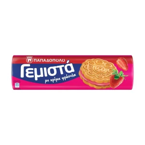 ΠΑΠΑΔΟΠΟΥΛΟΥ Γεμιστά Μπισκότα με Κρέμα Φράουλα 200g