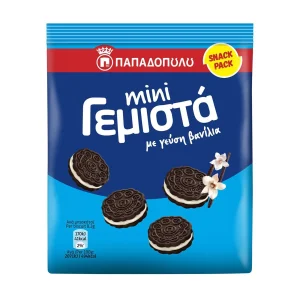 ΠΑΠΑΔΟΠΟΥΛΟΥ Μίνι Γεμιστά Μπισκότα με γεύση Βανίλια 90g