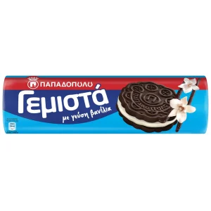 ΠΑΠΑΔΟΠΟΥΛΟΥ Μπισκότα Γεμιστά Κρέμα Βανίλια 200g