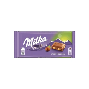 Milka Σοκολάτα Γάλακτος Ολόκληρα Φουντούκια 100gr