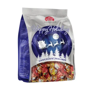 OSCAR Happy Holidays Σοκολατάκια Πραλίνες με Φουντούκι Μπλε 230g