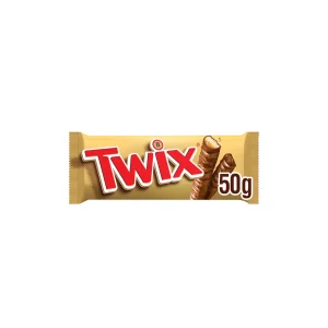 TWIX Σοκολάτα Γάλακτος Μπισκότο Καραμέλα 50gr