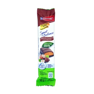 ΓΙΩΤΗΣ Sweet & Balance Σοκολάτα Γάλακτος με γέμιση Πραλίνα με Στέβια Χωρίς λακτόζη Χωρίς προσθήκη ζάχαρης 40g