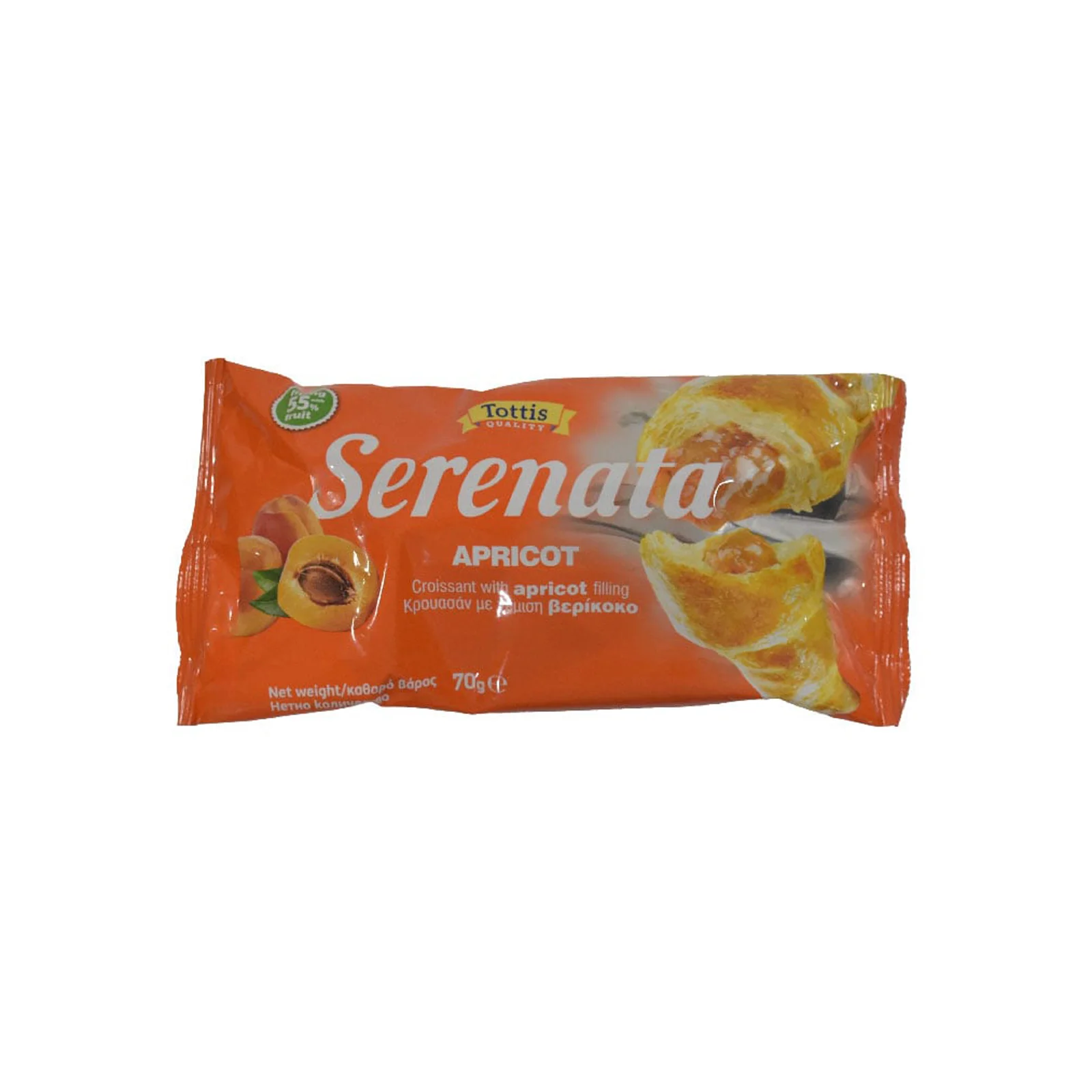 TOTTIS Serenata Κρουασάν με Γέμιση Βερίκοκο 70 g