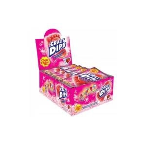 CHUPA CHUPS CRAZY DIPS (24x14gr.) – (STRAWBERRY)