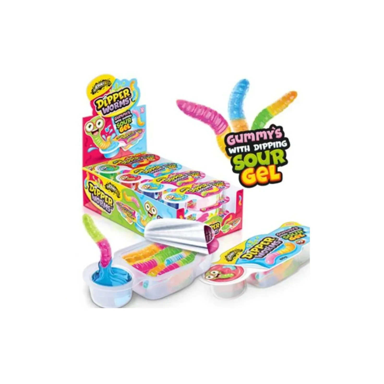 Johny Bee Dipper Worms 60gr. 12τεμ