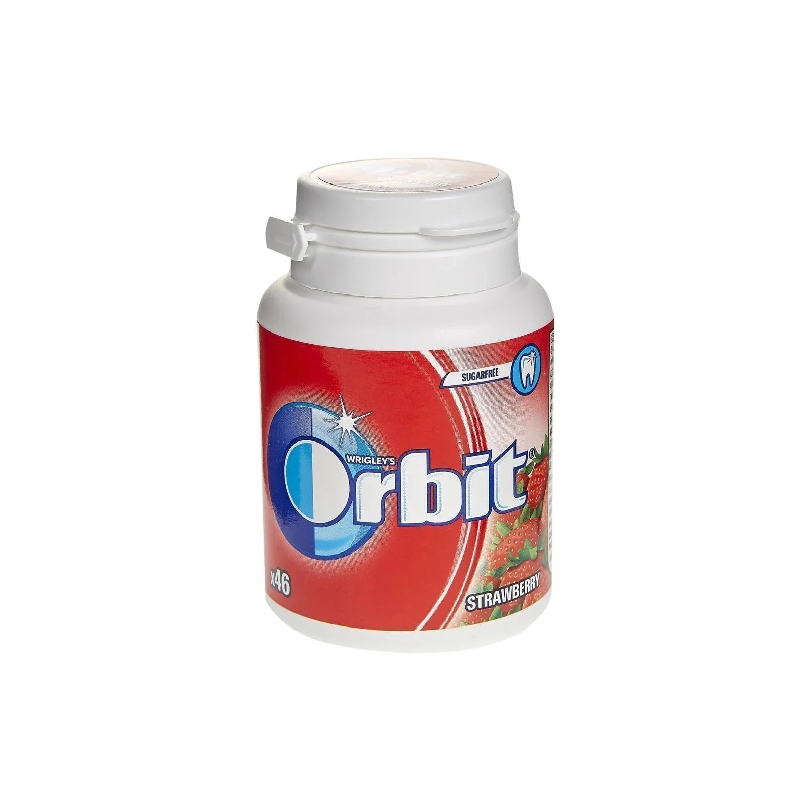 ORBIT Τσίχλα Φράουλα Μπουκάλι 64gr