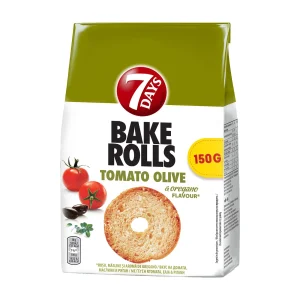 7 DAYS Bake Rolls με γεύση Ντομάτα Ελιά & Ρίγανη 150g