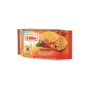 ELITE Crackers Μεσογειακά Ντομάτα & Βασιλικός 105gr