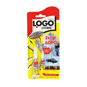 Logo Logo Κόλλα Στιγμής 2gr+1 Δώρο
