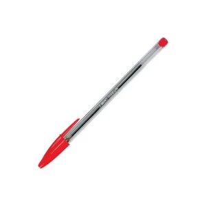 Bic Cristal Στυλό Ballpoint 1mm Κόκκινο με Κόκκινο Μελάνι Original