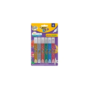 Bic Κόλλα Glitter Blue Metallic σε Blister 6x10.5ml
