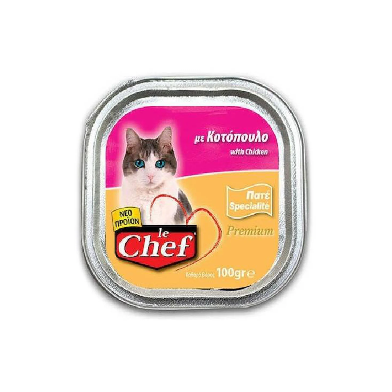 LE CHEF Γάτας Alucup Κοτόπουλο 100gr