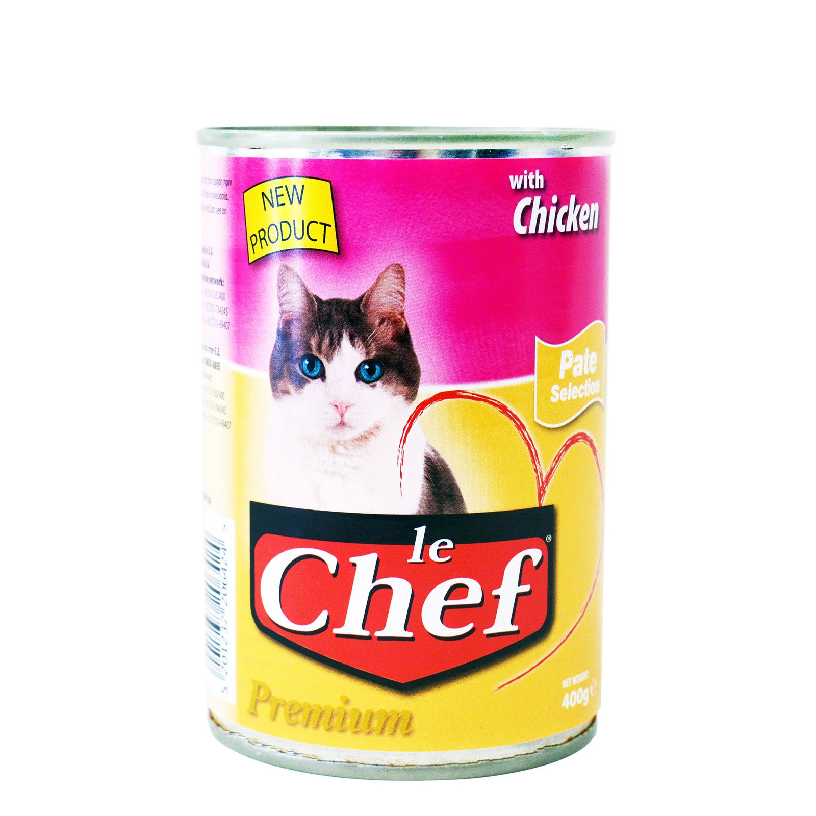 LE CHEF Τροφή γάτας πατε με κοτόπουλο 400g