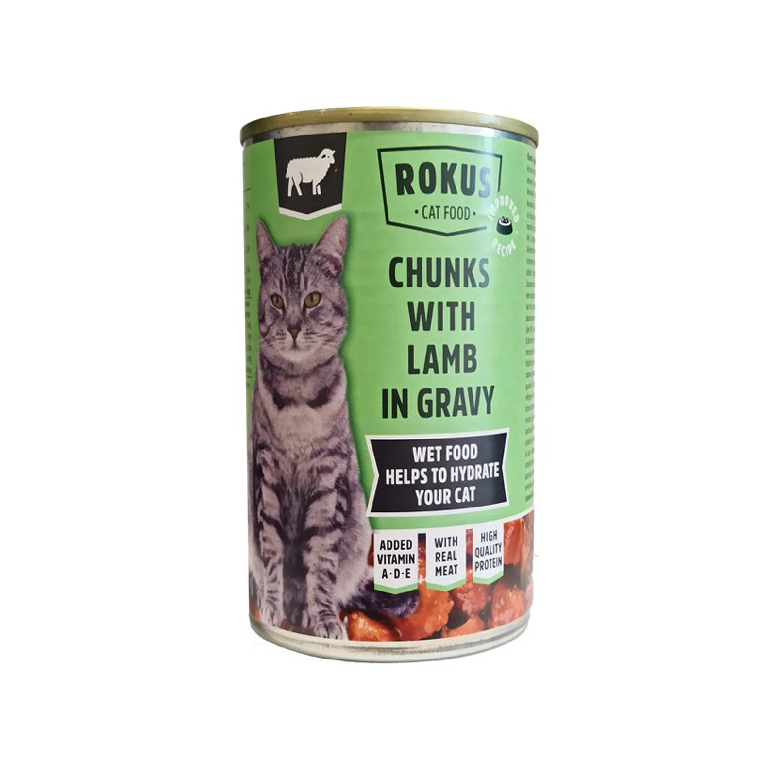ROKUS Κονσέρβα Γάτας Με Αρνί 415gr