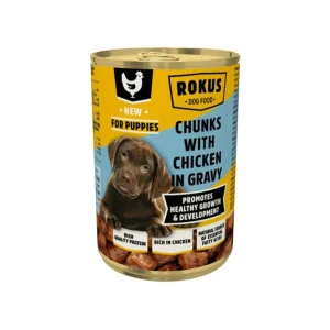 ROKUS Σκύλου Puppy με Κοτόπουλο 415gr
