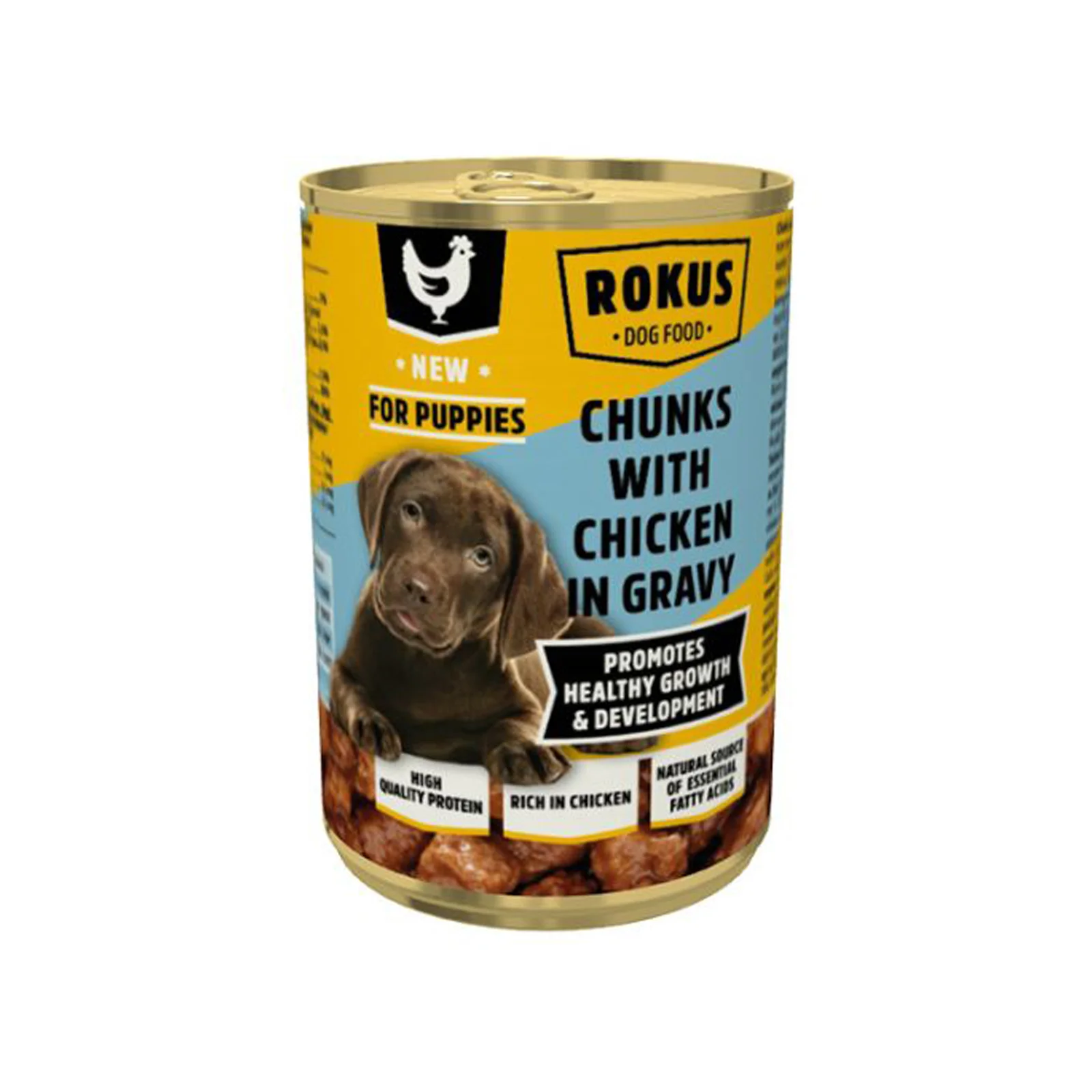 ROKUS Σκύλου Puppy με Κοτόπουλο 415gr