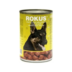 ROKUS Υγρή Τροφή Σκύλων σε Κονσέρβα με Κοτόπουλο 1250gr