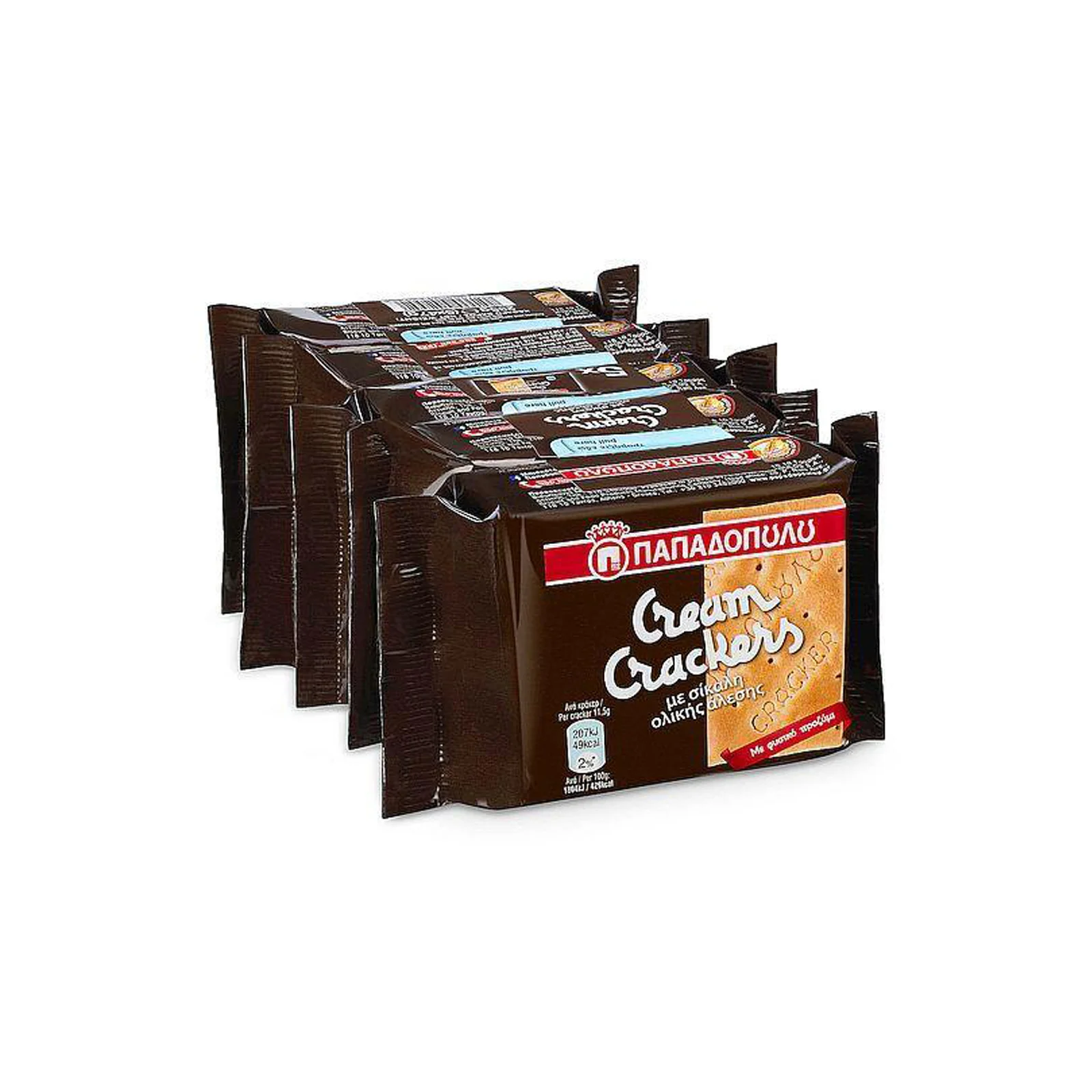 ΠΑΠΑΔΟΠΟΥΛΟΥ Cream Crackers με Σίκαλη (5x47g)
