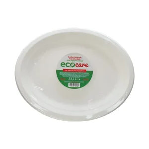 ECOCARE Πιατέλα Οβάλ Από Ζαχαροκάλαμο 32 cm 5 Τεμαχίων