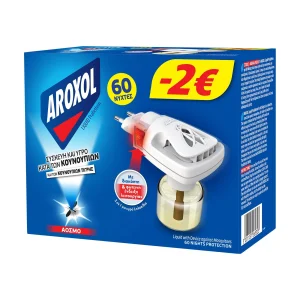 AROXOL Εντομοαπωθητικό Υγρό για 60 Νύχτες Σετ