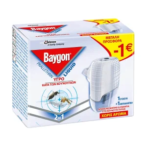 BAYGON Εντομοαπωθητικό Υγρό για 45 Νύχτες Σετ 27ml