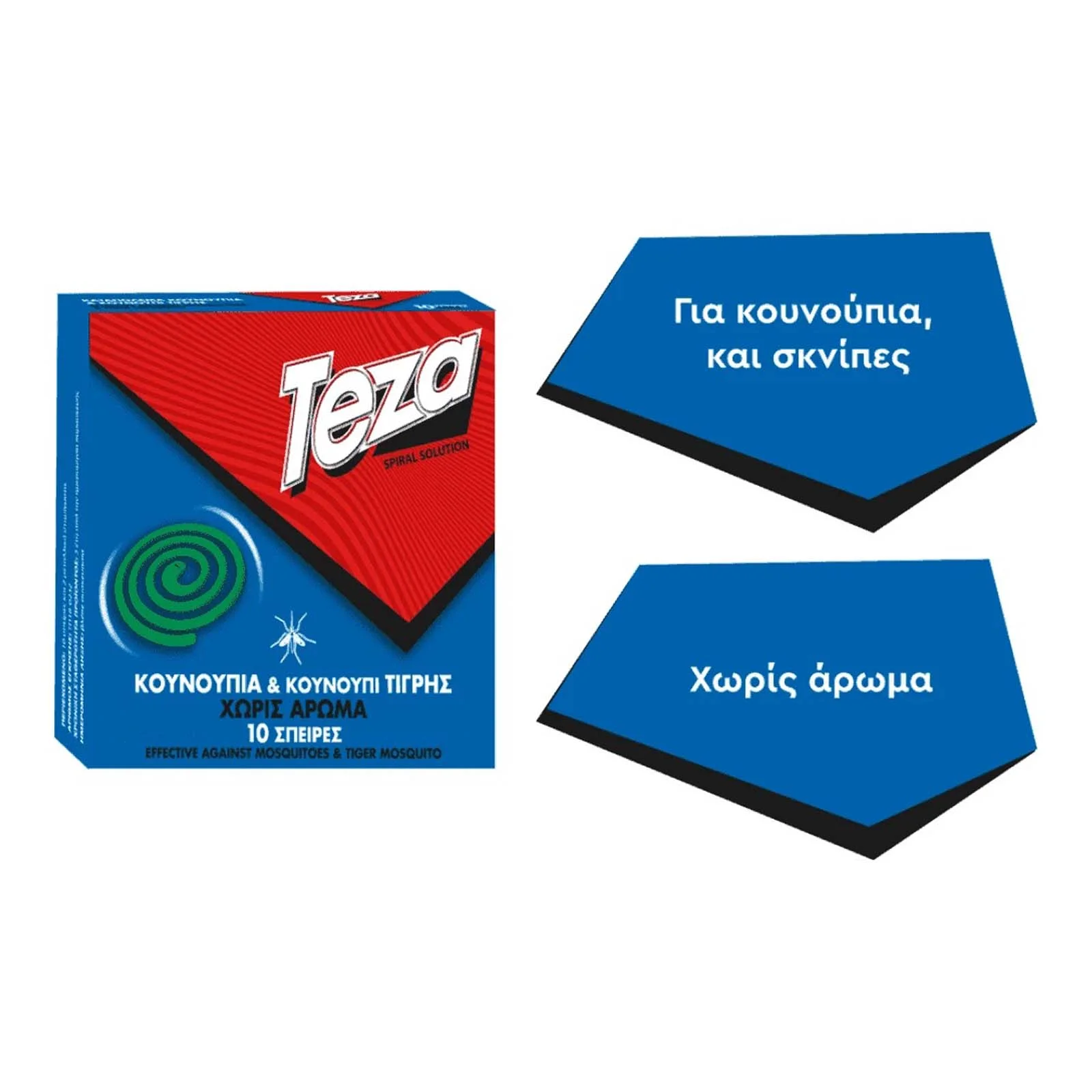 Teza Spiral Εντομοαπωθητικό Φιδάκι 10τεμ