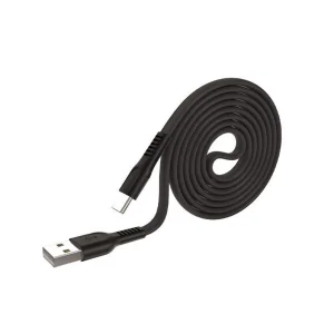 LAMTECH TYPE-C FLAT CHARGING CABLE 1M BLACK