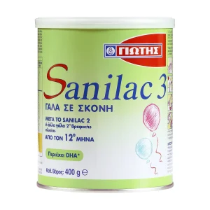 ΓΙΩΤΗΣ Sanilac 3 Γάλα 3ης Βρεφικής Ηλικίας 12+ Μηνών σε σκόνη 400g