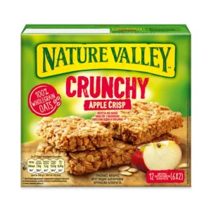 NATURE VALLEY Crunchy Μπάρες Δημητριακών με Μήλο 6x42g