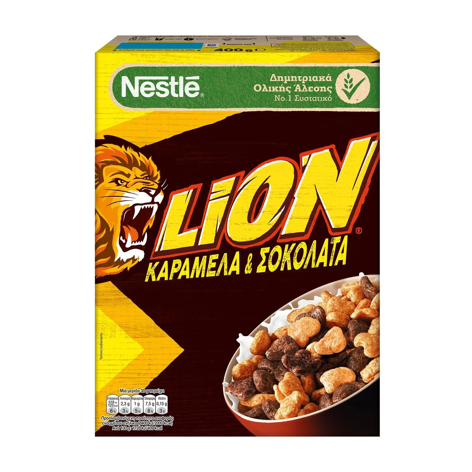 NESTLE Lion Δημητριακά Καραμέλα & Σοκολάτα 400g