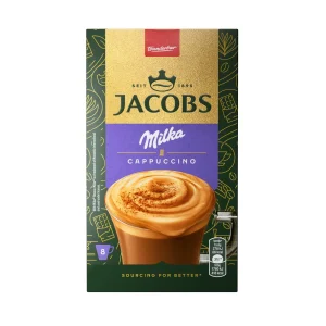 JACOBS Στιγμιαίος Καφές Milka Cappuccino Choco Sticks 8x15.8g