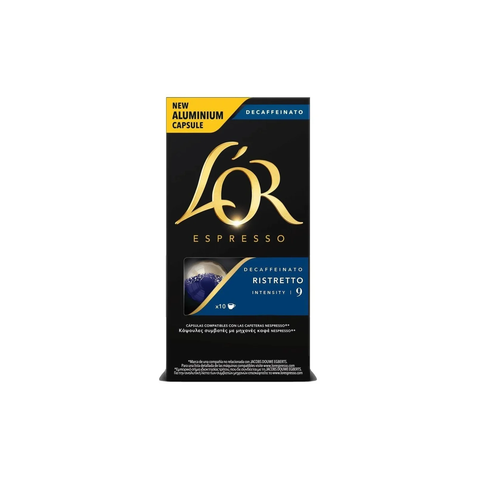 L_OR Ristretto Decaf Κάψουλες Συμβατές Με Μηχανές Nespresso 10τεμ