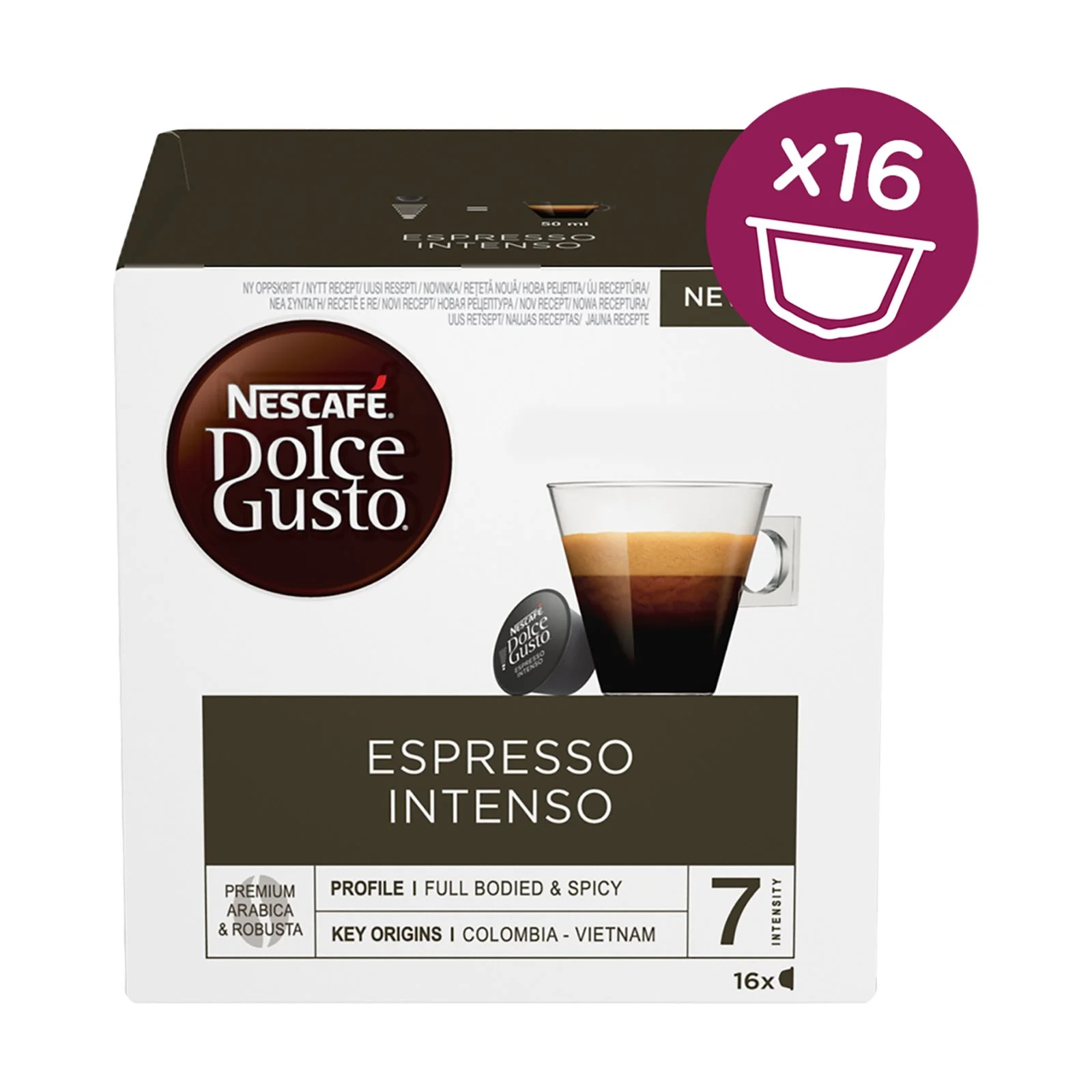 NESCAFE Dolce Gusto Καφές Espresso Intenso 16 κάψουλες 112g