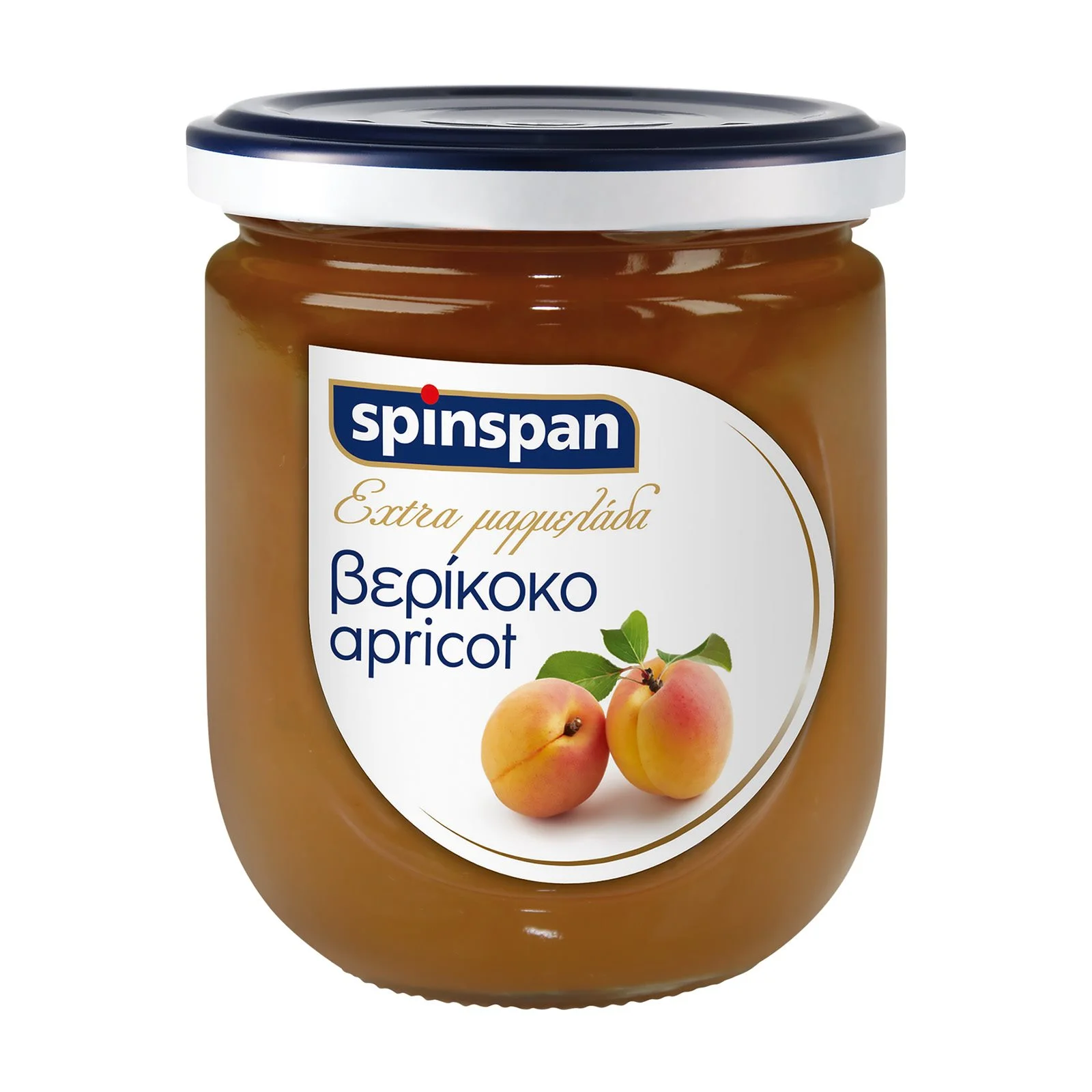 SPIN SPAN Extra Μαρμελάδα Βερίκοκο Χωρίς γλουτένη 380g