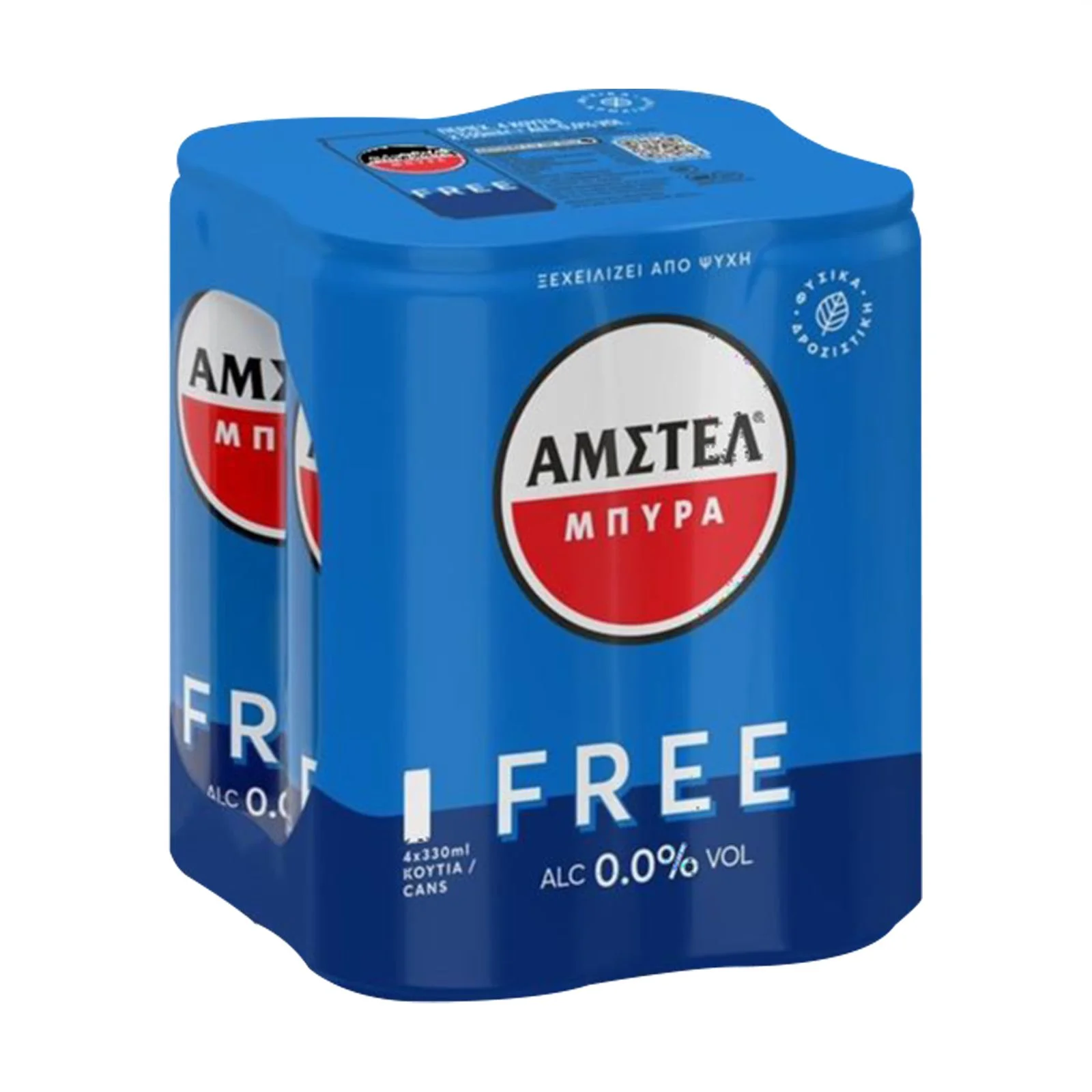 AMSTEL Free Μπίρα Χωρίς Αλκοόλ 4x330ml