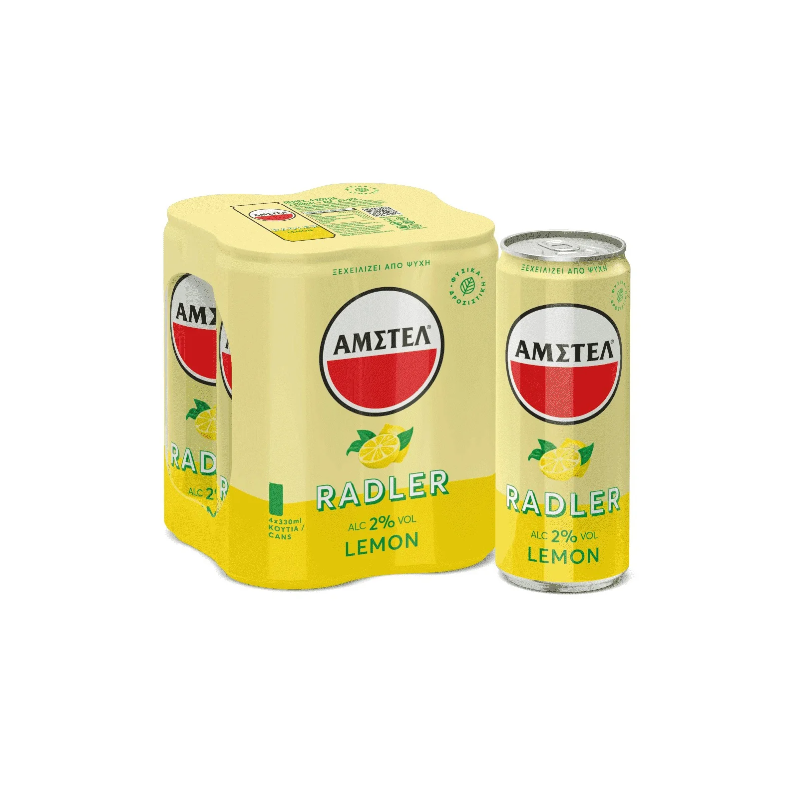 AMSTEL Radler Lemon Μπύρα Κουτί 4x330ml