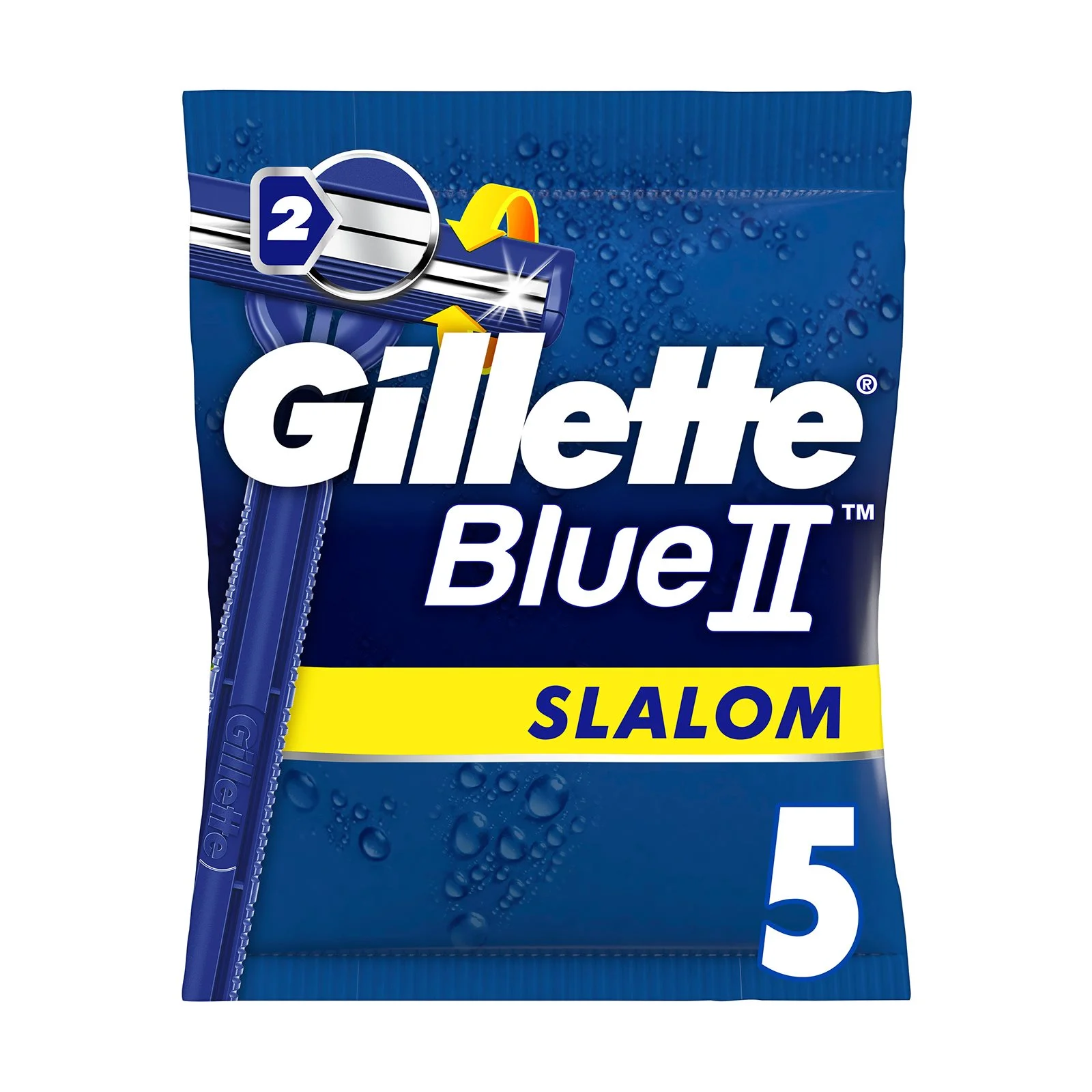 GILLETTE Blue II Ξυραφάκια Μιας Χρήσης Slalom 5τεμ