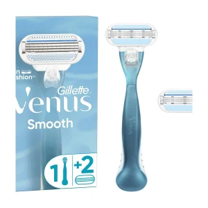 GILLETTE VENUS Γυναικεία Ξυριστική Μηχανή Smooth +2 Ανταλλακτικές Κεφαλές
