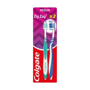 COLGATE Zig Zag Οδοντόβουρτσα μέτρια 2τεμ