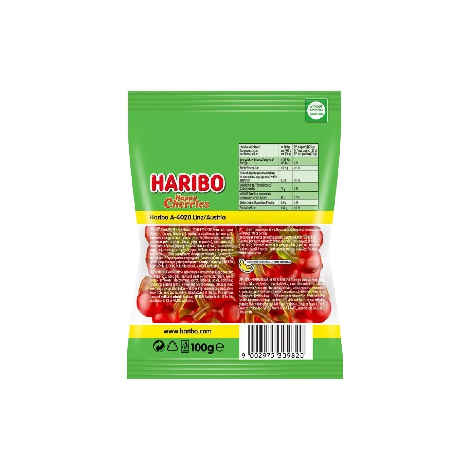HARIBO Happy Cherries 100gr - Image 2